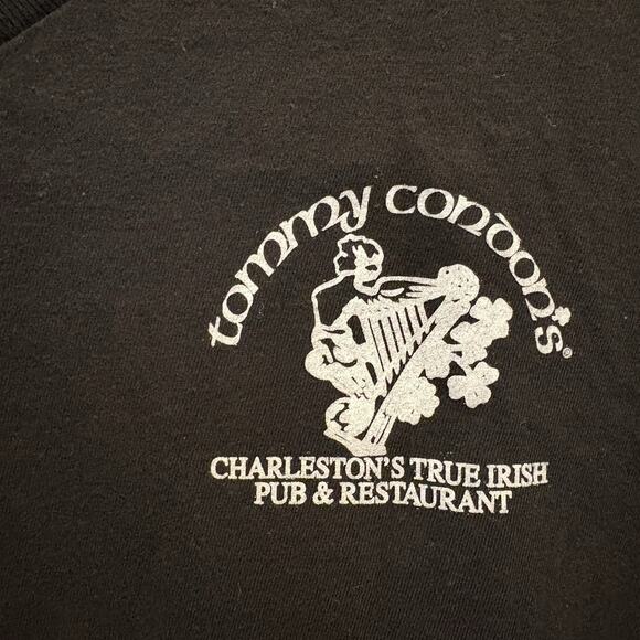 Tommy Condon’s Shirt Women M Black Skinny Tee Charleston Irish Pub St Patrick’s - Picture 3 of 10